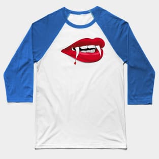 Halloween Vampire Lady Baseball T-Shirt